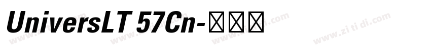 UniversLT 57Cn字体转换